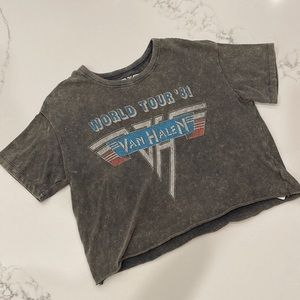 Van Halen Cropped Rock n Roll Tshirt, XS